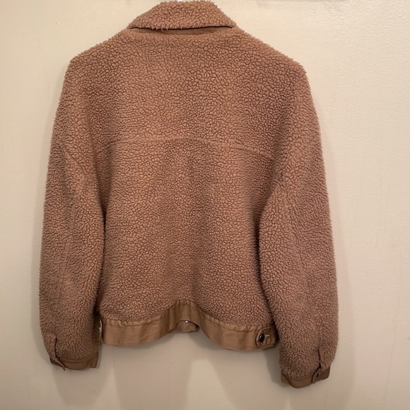 Beige Faux Jacket - stoosh - Picture 3 of 5